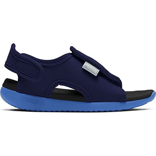 Image of Nike Sunray Adjust 5 V2 (TD) Sneakers Unisex-Kids, Blue Void Pure Platinum Signal Blue Black, 8.5 UK Child