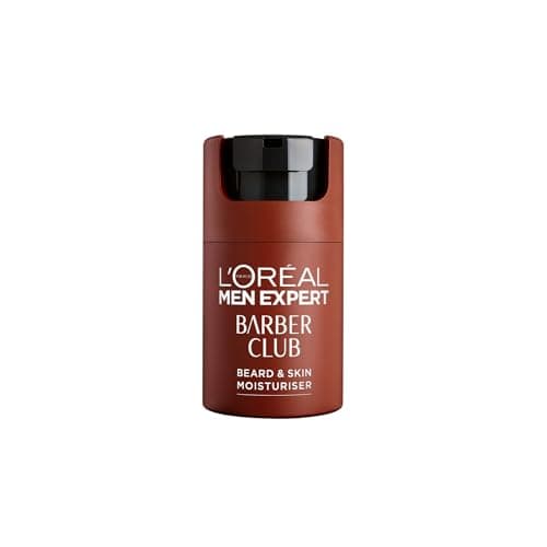 Image of L'Oréal Men Expert Barber Club Short Beard and Face Soothing Moisturiser, Non-Greasy, Paraben Free, 50ml