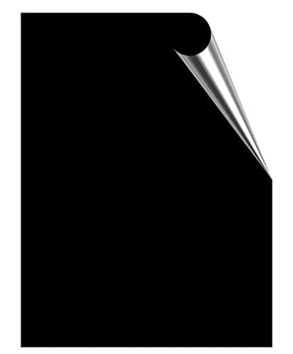 Image of Tile Stickers Pack of 25 Black Gloss, for use on 200mm x 250mm / 20cm x 25cm / 8 x 10 Inch Tiles, Waterproof for Kitchen, Splashback, for Bathroom, Self Adhesive, Peel and Stick, Removable