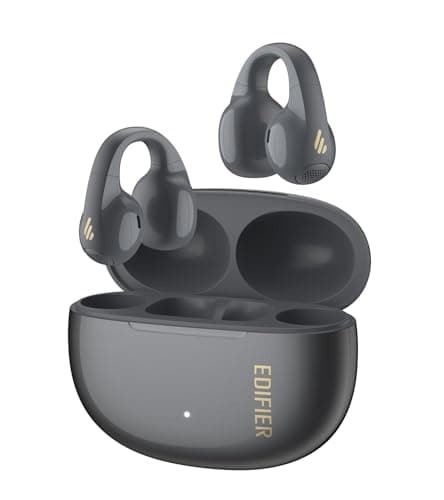 Image of Edifier R1 Open-ear True Wireless Earbuds, Bluetooth 5.4 Clip-On Headphones, AI Clear Calls, Left/Right Interchangeable, 28H Playtime, Fast Charging, Multipoint Connection, App Control, IP56, Gray