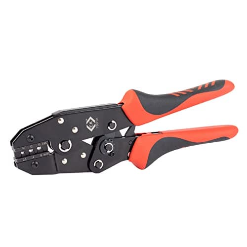 Image of C.K Ratchet Crimping Pliers for MC3 & MC4 Solar PV Connectors, Red (T3671A)