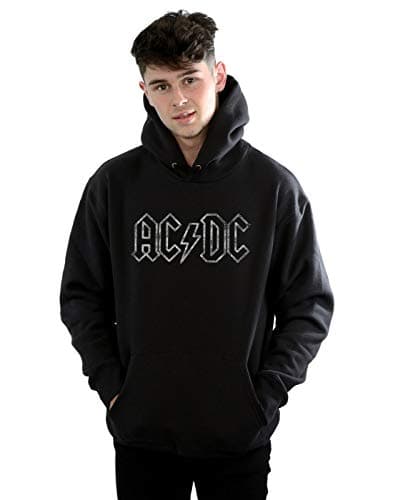 Image of Absolute Cult AC/DC Men's Jagged Logo Hoodie Black Large