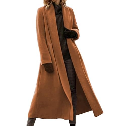 Image of SCBFDI Women Padded Coat, Windbreaker Camping Ladies Jacket Womens for Wedding Puffer Coat Women Winter Travel Outfit Concert Wow Dream Ski Brown M
