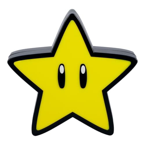 Image of Paladone Super Mario Super Star Light with Sound - Officially Licensed Nintendo Merchandise, Novelty Lamp for Gaming Bedroom Decor
