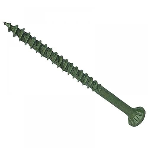 Image of ForgeFast Countersunk Decking Screws | 5.0 x 100mm | Green Elementech 2000 | Tub 300