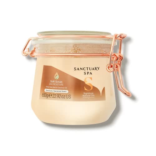 Image of Sanctuary Spa Dead Sea Salt Scrub with Coconut Oil, No Mineral Oil, Cruelty Free and Vegan, 650 g