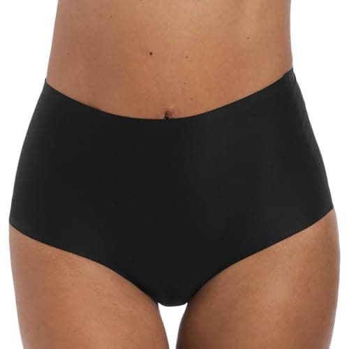 Image of Fantasie Women's Smoothease Invisible Stretch Vpl-free Full Briefs, Black, One Size UK