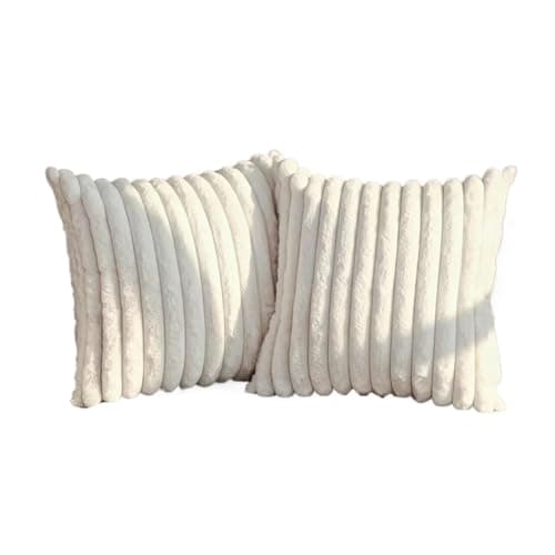 Image of CQAHDSEVF Throw Pillow Cases, Plush Cushion Covers 1pcs Multicolor Pillow Case For Sofa Living Room Bedroom(Apricot)