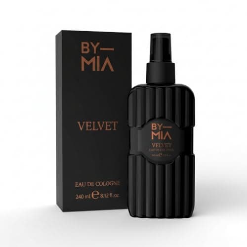 Image of BY MIA Velvet Aftershave Cologne for Men 240ml - Premium Barber Splash | Warm Amber, Vanilla & Musk Scent | Soothing Post Shave Relief - Designed in London