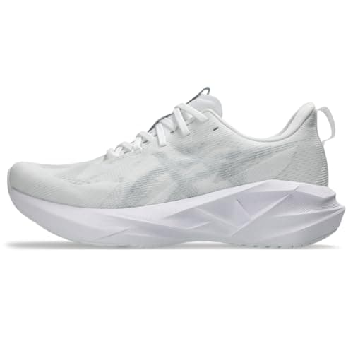 Image of ASICS Men's NOVABLAST 5 Running Shoes, White/Piedmont Grey, 10 UK