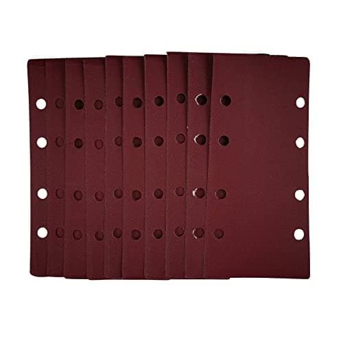Image of Draper 54873 1/3 Sanding Sheets with Hook and Loop, 93 x 190mm, 240 Grit (Pack of 10)