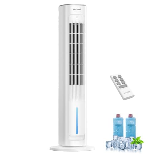 Image of LEENON 3in1 Evaporative Air Cooler, 38" Tower Fan with Remote, As Low As 35dB Quiet Portable Cooling Fan for Bedroom, 3 Speeds & 3 Modes, 12H Timer, Auto Oscillating Air Cooler for Home & Office