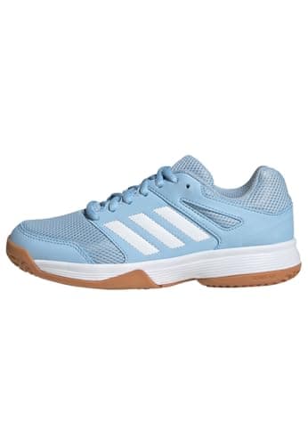 Image of adidas Unisex Kids Speedcourt Indoor Kids Shoes, Clear Sky/FTWR White/FTWR White, 5.5 UK
