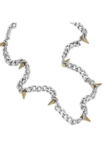 Image of Diesel Men's 2 tone Stainless Steel with lobster clasp closure Chain necklace