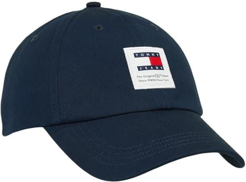 Image of Tommy Jeans Men Baseball Cap Modern Patch, Blue (Dark Night Navy), One Size