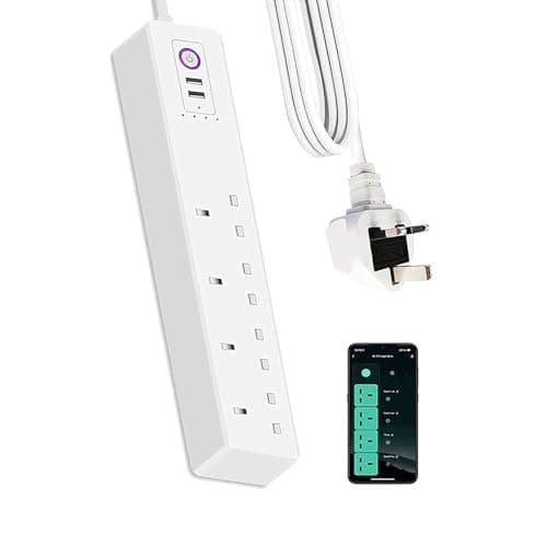 Image of Smart Power Strip, Surge Protector, USB Extension Cable for Apple HomeKit, Alexa, Requires (WiFi)