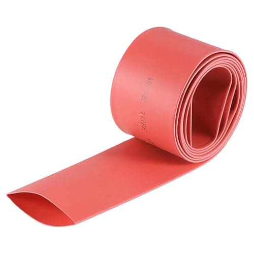 Image of ROWORKX 2:1 Ratio Heat Shrink Tubing, 25mmx1M Heat Shrink Sleeving, Waterproof Heat Shrink Tube, Wire Shrink Wrap Tubing for Electrical Insulation, Repairs, Wrap Cable, Wire Connectors, Red