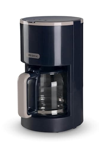 Image of Ariete 1394 Breakfast Line Coffee Maker, Capacity 12 Cups, Water Level Window, Washable Filter and Holder, Drip Device, Dark Grey