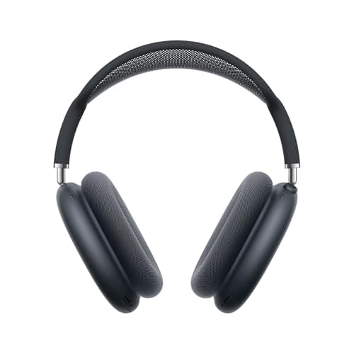 Image of Apple AirPods Max Wireless Over-Ear Headphones, Pro-Level Active Noise Cancellation, Transparency Mode, Personalised Spatial Audio, USB-C Charging, Bluetooth Headphones for iPhone, Midnight 