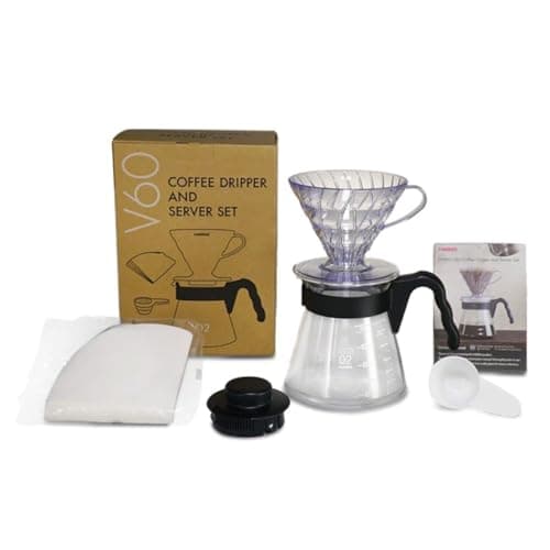 Image of HARIO V60 Coffee Dripper and Server Set 02 - Black