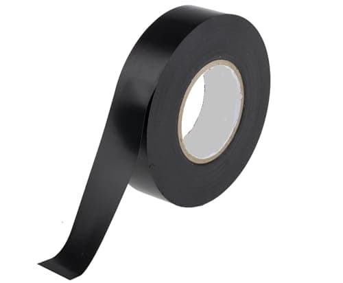 Image of HomeBerg Black Electrical Tape - 19mm x 10m, Moisture & Heat Resistant, PVC Strong Self Adhesion, Multipurpose Insulation Tape for Electrical Wires, DIY (Black, 1 Pack)