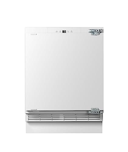 Image of Cookology CBUFZ601 95 Litre Capacity Integrated Built In Undercounter Freezer, Adjustable Temperature Control and Legs, Reversible Door and 4 Star Freezer Rating - in White