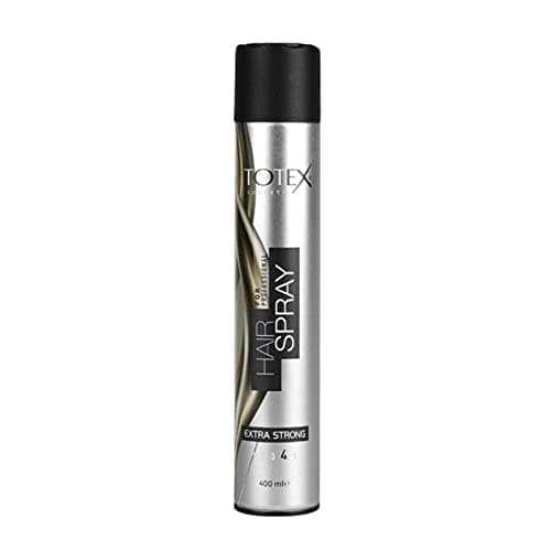 Image of Totex Extra Strong Hair Spray 400ml – Professional Aerosol Hair Styling Spray with Silver Shine, Long Lasting Extra Hold, Humidity Resistant, For Hairdressers, Salons, Barbers & Home Use