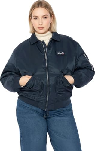 Image of Schott NYC DANWRS CWU FIT Loose Schott Jacket, Navy, S, Adult