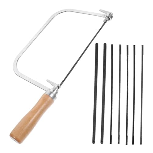Image of Coping Saw, 9 PCS Coping Saw Blades, Fine Tooth Saws, Woodworking Hand Saws for Woodworking Model Making and Furniture Construction(30×11cm)