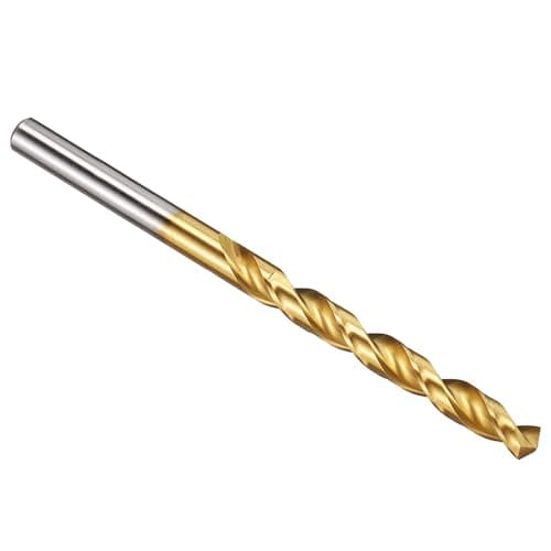 Image of PATIKIL 5.8mm Drill Bit, M42 8% Cobalt High-Speed Steel Jobber Straight Shank 135° Titanium Nitride (TiN) Coated for Hard Metal Stainless Steel - 1 Pack