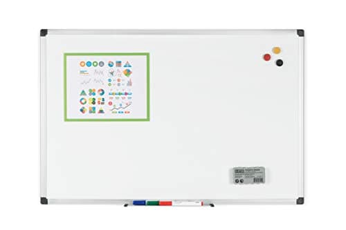 Image of Bi-Office Maya Enamel Aluminium Framed Whiteboard 60x45cm