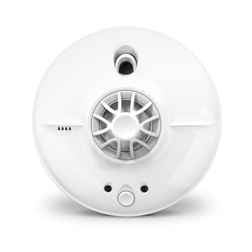 Image of FireAngel HW1-R Mains Powered Heat Alarm for Kitchen with 9V Battery Backup, Hardwired Heat Fire Alarms for Home, Attic, Garage, White, 1-Pack