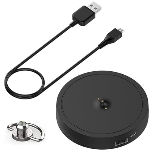 Image of Power Up Charging Dock for Ultimate Ears UE Boom 3/Megaboom 3/Blast/Megablast, Charger Cradle Mount Stand Base Station with Extra USB Port, USB Cable (Black)