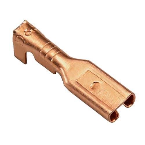 Image of Heschen Female Spade Quick Splice Crimp Terminals, 2.8mm Crimp Connector, Non Insulated, 100 pcs
