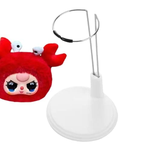 Image of Générique Display Stand - 20cm Figure Display Stands | Plush S Stand, Multifunctional Steel Stable Holder Decorative for S Crochet Collectible Toys in P