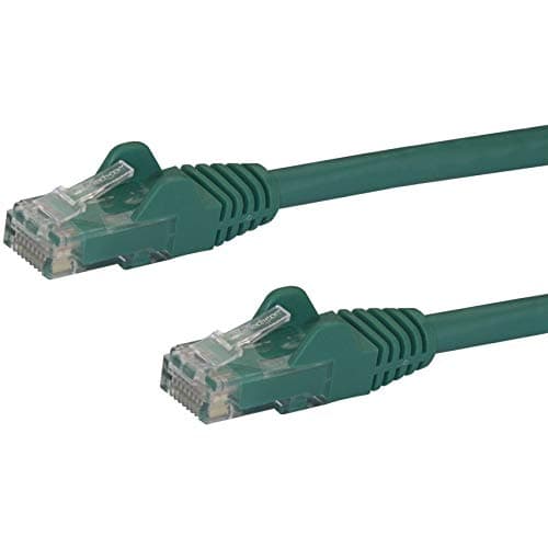 Image of StarTech.com 1m CAT6 Ethernet Cable - Green CAT 6 Gigabit Ethernet Wire -650MHz 100W PoE++ RJ45 UTP Category 6 Network/Patch Cord Snagless w/Strain Relief Fluke Tested UL/TIA Certified (N6PATC1MGN)