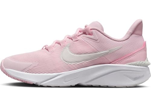Image of Nike Unisex Children's Star Runner 4 Nn (Gs) Trail Running Shoes, Pink Foam Summit White, 6 UK
