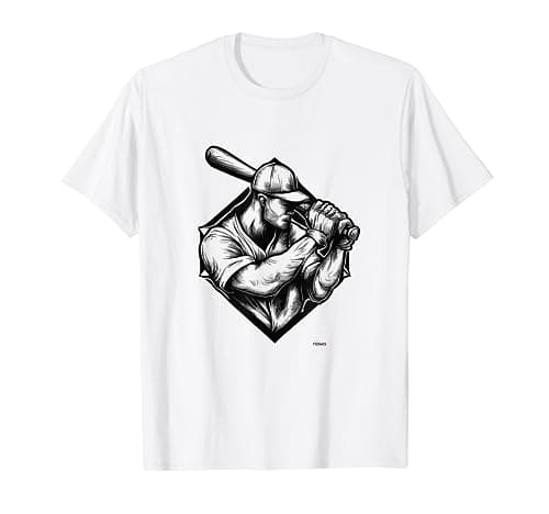 Image of BASEBALL BATTER WITH CAP WAITING TO HIT A HOME RUN T-Shirt