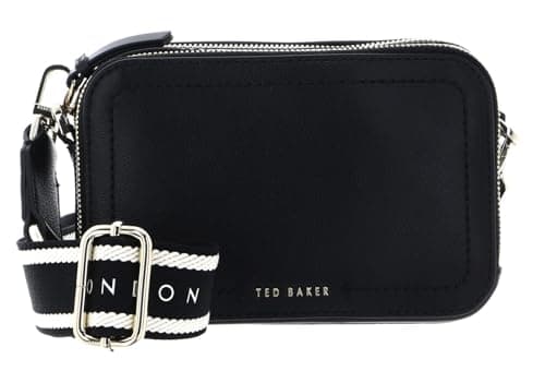 Image of Ted Baker cross body bag Linzie Webbing Leather Crossbody Camera Bag Black