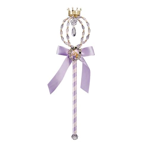 Image of Disguise Disney Princess Rapunzel Wand for Kids, Official Disney, Sparkly Princess Wand with Rapunzel Cameo and Crown Design, Ideal for Halloween or Carnival