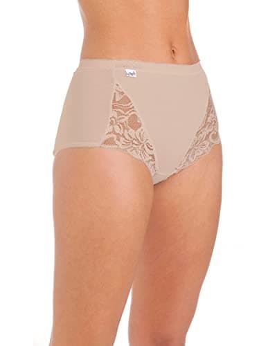 Image of Undercover 3 Pairs Womens Maxi Lace Briefs 1006 Nude 12