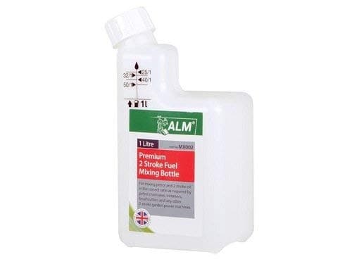 Image of ALM Manufacturing 2 x Stroke Fuel Mixing Bottle - 1L White