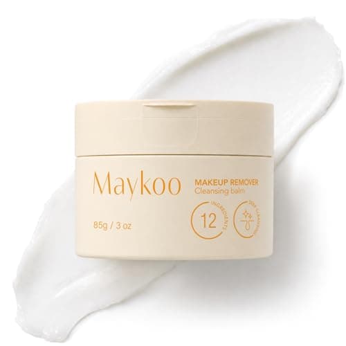 Image of MAYKOO Cleansing Balm, Make Up Remover Balm for Sensitive Skin, Dissolves Waterproof Makeup, Eyes & Lips Oil Based Deep Clean, Face Melting Balm, Moisturizing & Nourishing, Non-Greasy Skincare, 85g