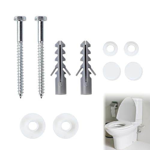 Image of Toilet Fixing Kit, Floor Bidet Fixing Kit, Bidet Anchor Bolts Set, Universal Toilet Fixing Bolts, Floor Bidet Fixing Kit, Toilet Pan Floor Fixing Kit, Toilet Seat Replacement Parts for Home