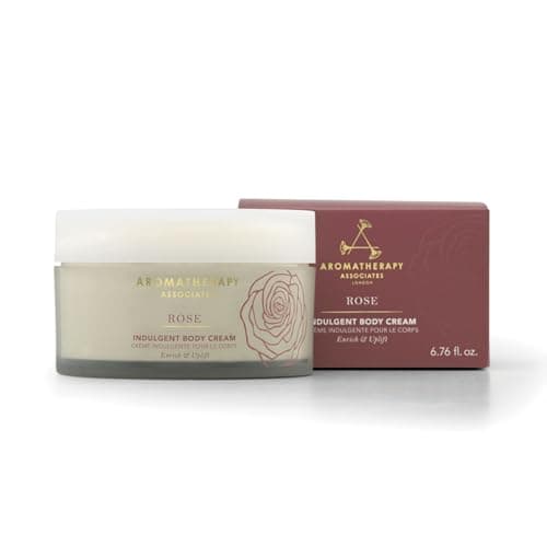 Image of Aromatherapy Associates Rose Indulgent Body Cream 200ml – Luxuriously Hydrating Body Moisturiser | Deep Nourishing, Fast Absorbing, Velvet Finish | Rose, Geranium & Palmarosa Body Lotion | Body Butter