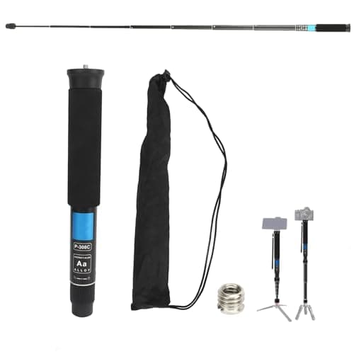 Image of Camera Monopod 8 Sections Heavy Duty Monopod,Selfie Stick Trekking Pole Aluminum Alloy Travel Lightweight for DSLR Camera Camcorder Hiking Camping 