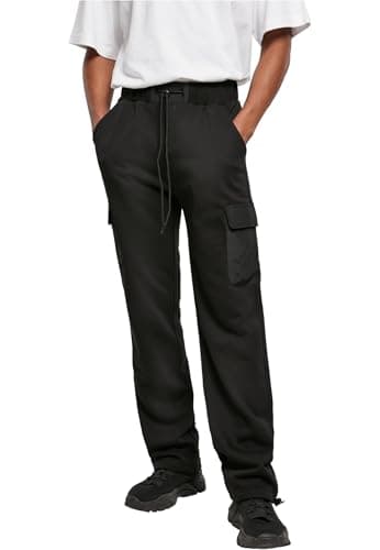 Image of Urban Classics Men's Jogging Bottoms with Cargo Pockets, Commuter Sweatpants, Sports Trousers for Men in 2 Colours, Sizes S - XXL, Black, M