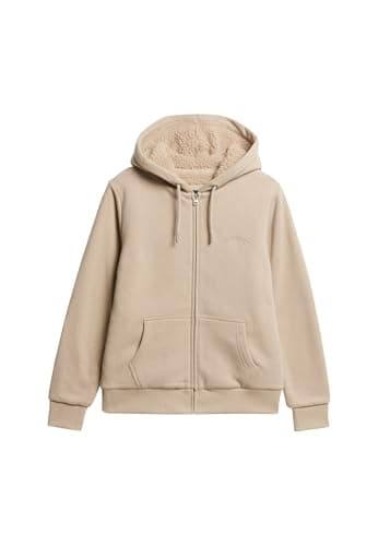 Image of Superdry Women's Borg Lined Zip Hoodie, 16