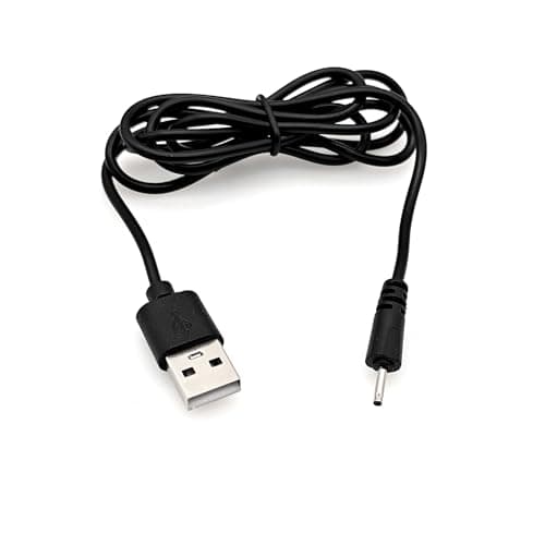 Image of JZK USB charger cable for old Nokia, DC 2.0 x 0.6mm barrel jack plug charge wire Lead, 2mm small pin charging cord for Nokia phone 1208 2630 2760 5310 6111 6210 E65 E71 N70 N73 N80 N95