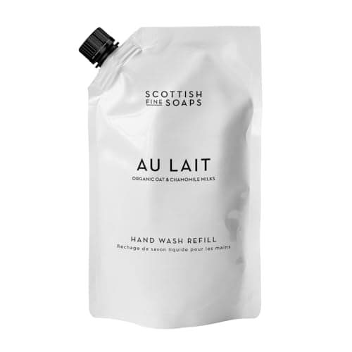 Image of Scottish Fine Soaps Au Lait Hand Wash Refill 1.2L – Eco-Friendly Large Hand Soap Refill Pouch with Milk Extracts and Panthenol 1200ml